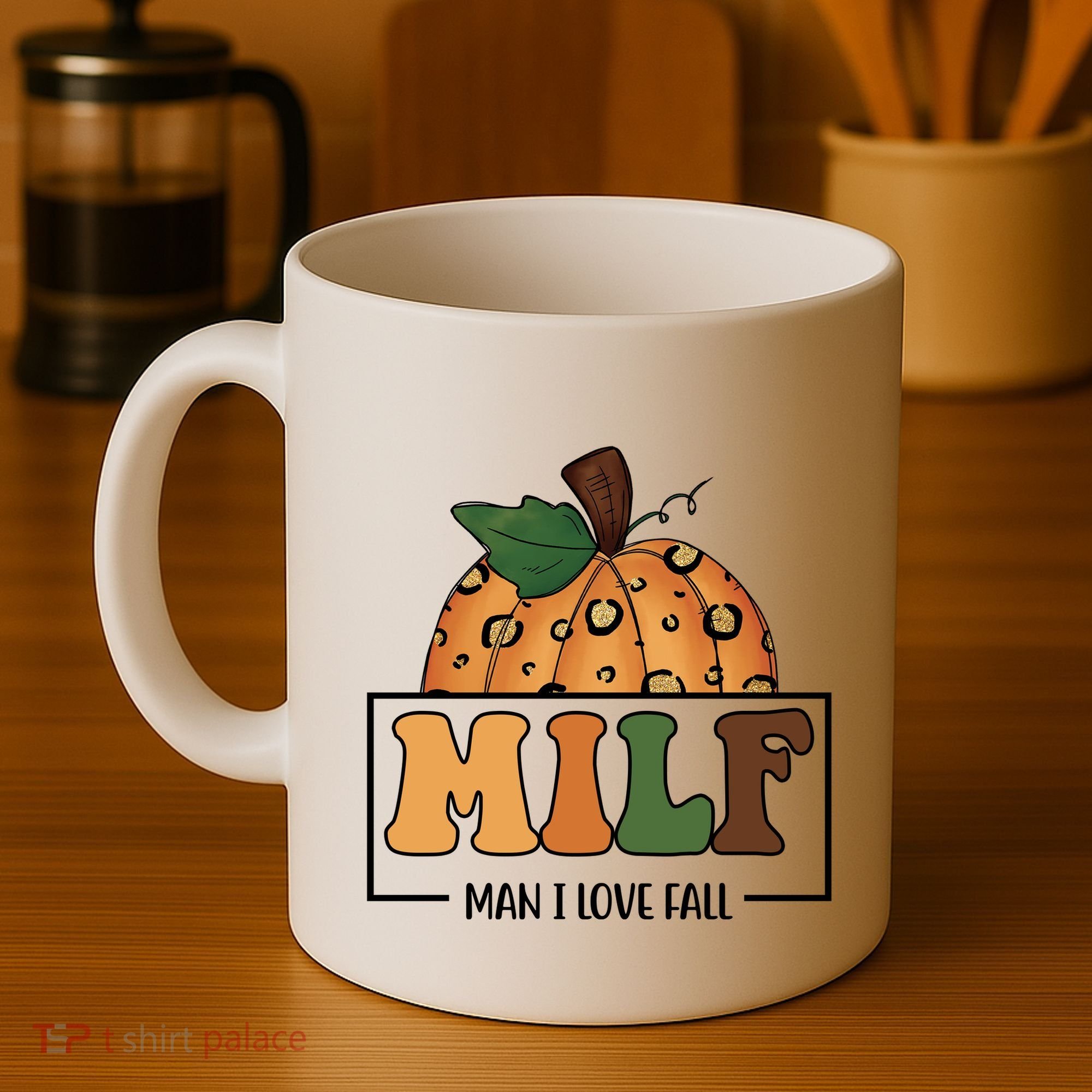 MILF Man I Love Fall Pumpkin Funny Coffee Mug
