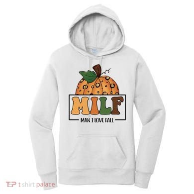 MILF Man I Love Fall Pumpkin Funny Women's Hoodie