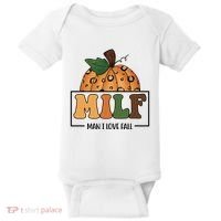 MILF Man I Love Fall Pumpkin Funny Baby Bodysuit thumb 0