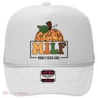 MILF Man I Love Fall Pumpkin Funny Hat thumb 0