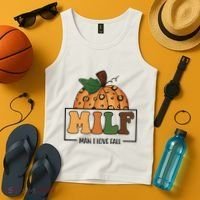 MILF Man I Love Fall Pumpkin Funny Tank Top thumb 4