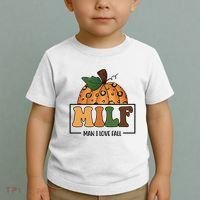 MILF Man I Love Fall Pumpkin Funny Toddler T-Shirt thumb 2