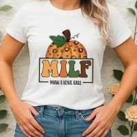 MILF Man I Love Fall Pumpkin Funny Women's T-Shirt thumb 2