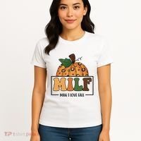MILF Man I Love Fall Pumpkin Funny Women's T-Shirt thumb 4