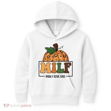 MILF Man I Love Fall Pumpkin Funny Kids Hoodie