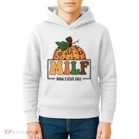 MILF Man I Love Fall Pumpkin Funny Kids Hoodie thumb 4