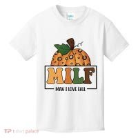 MILF Man I Love Fall Pumpkin Funny Kids T-Shirt thumb 0