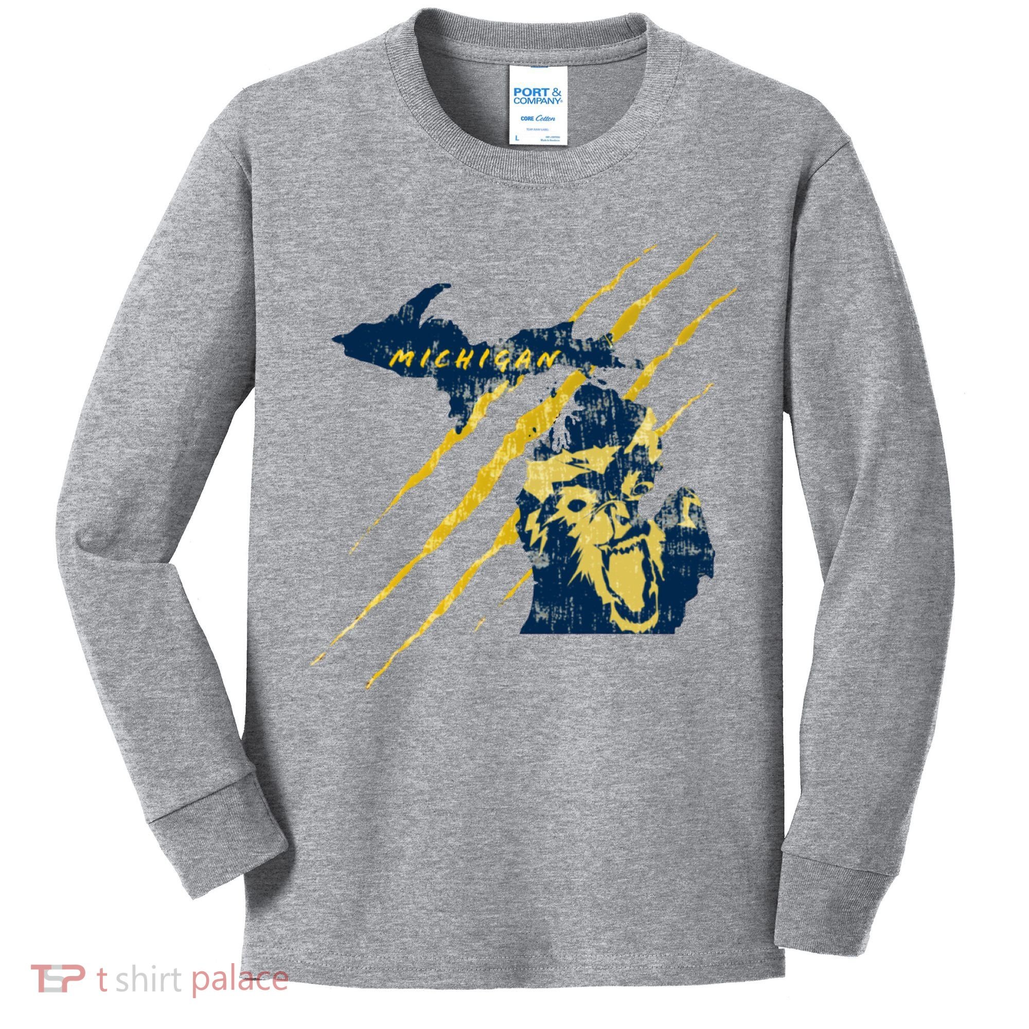 Michigan Kids Long Sleeve Shirt