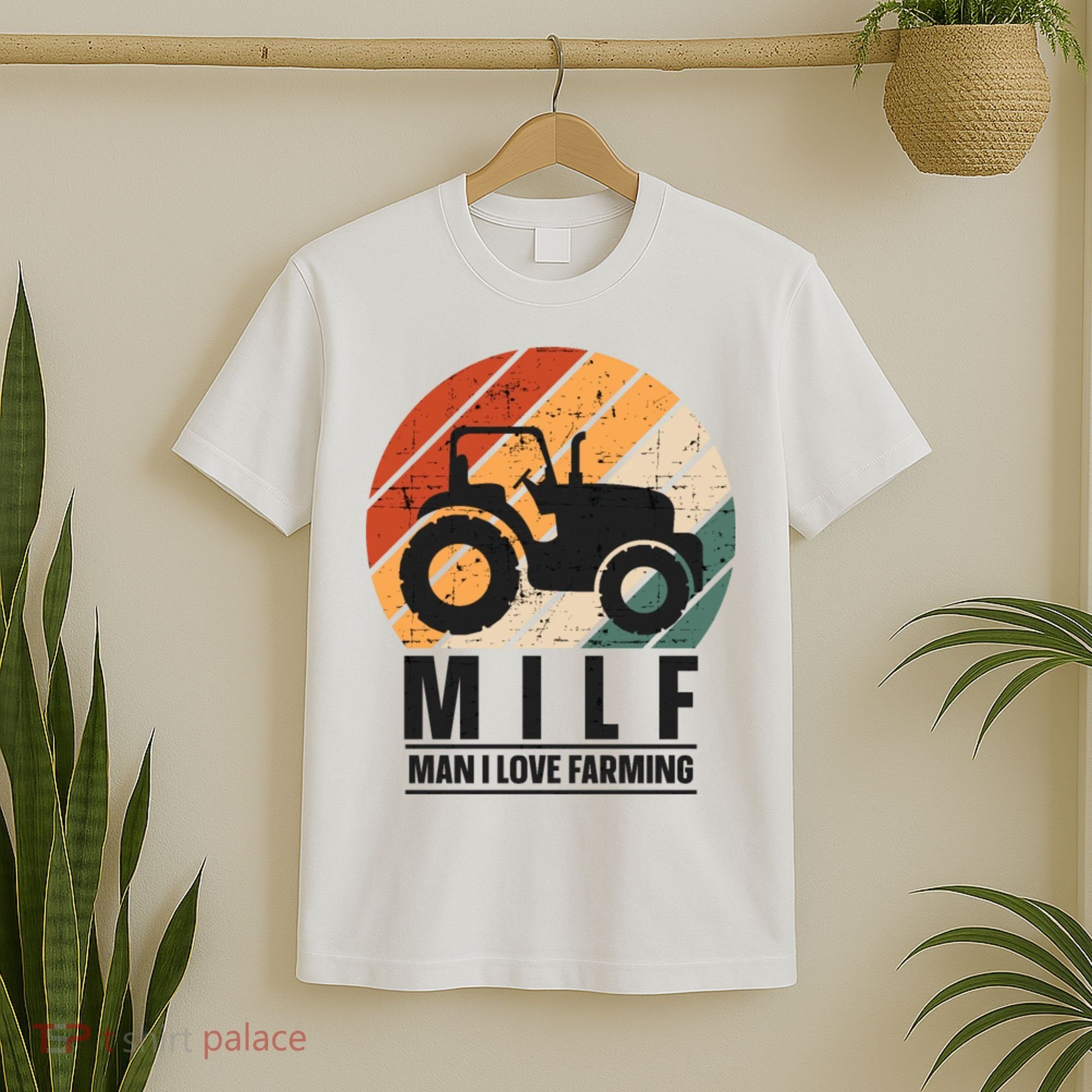 MILF Man I Love Farming Funny Farm Tractor Lover T-Shirt