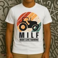 MILF Man I Love Farming Funny Farm Tractor Lover T-Shirt thumb 3