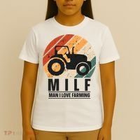 MILF Man I Love Farming Funny Farm Tractor Lover T-Shirt thumb 4