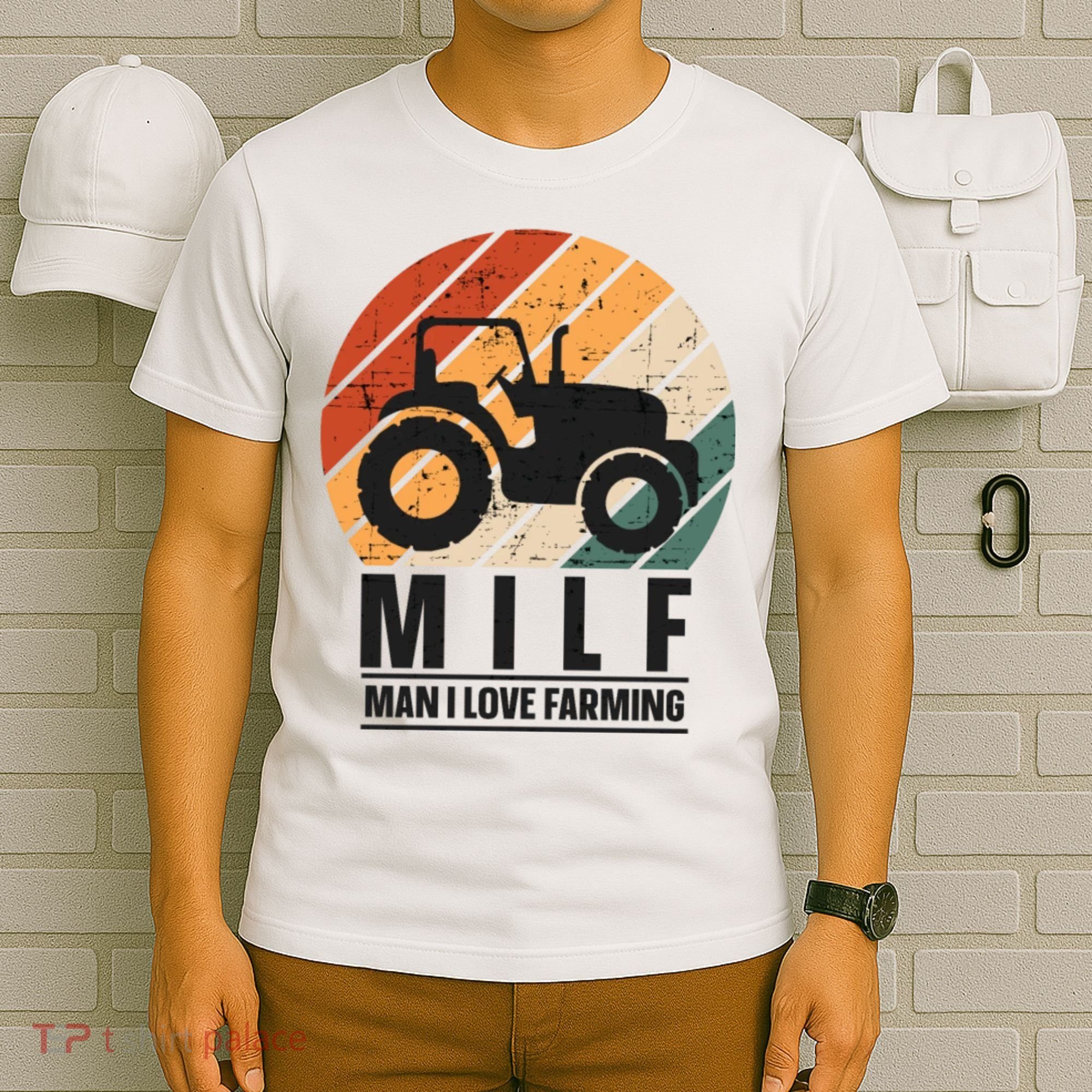 MILF Man I Love Farming Funny Farm Tractor Lover T-Shirt