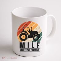 MILF Man I Love Farming Funny Farm Tractor Lover Coffee Mug thumb 1