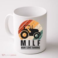 MILF Man I Love Farming Funny Farm Tractor Lover Coffee Mug thumb 0