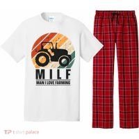 MILF Man I Love Farming Funny Farm Tractor Lover Pajama Set thumb 0