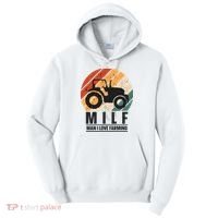 MILF Man I Love Farming Funny Farm Tractor Lover Tall Hoodie thumb 0
