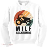 MILF Man I Love Farming Funny Farm Tractor Lover Kids Sweatshirt thumb 0