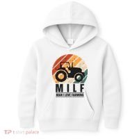MILF Man I Love Farming Funny Farm Tractor Lover Kids Hoodie thumb 0