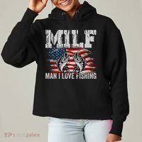 MILF Man I Love Fishing Ladies Heavyweight Boxy Pullover Hoodie thumb 0