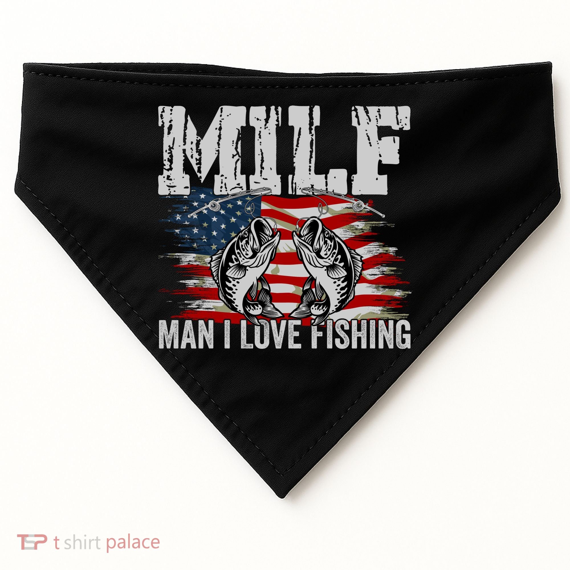 MILF Man I Love Fishing USA-Made Doggie Bandana