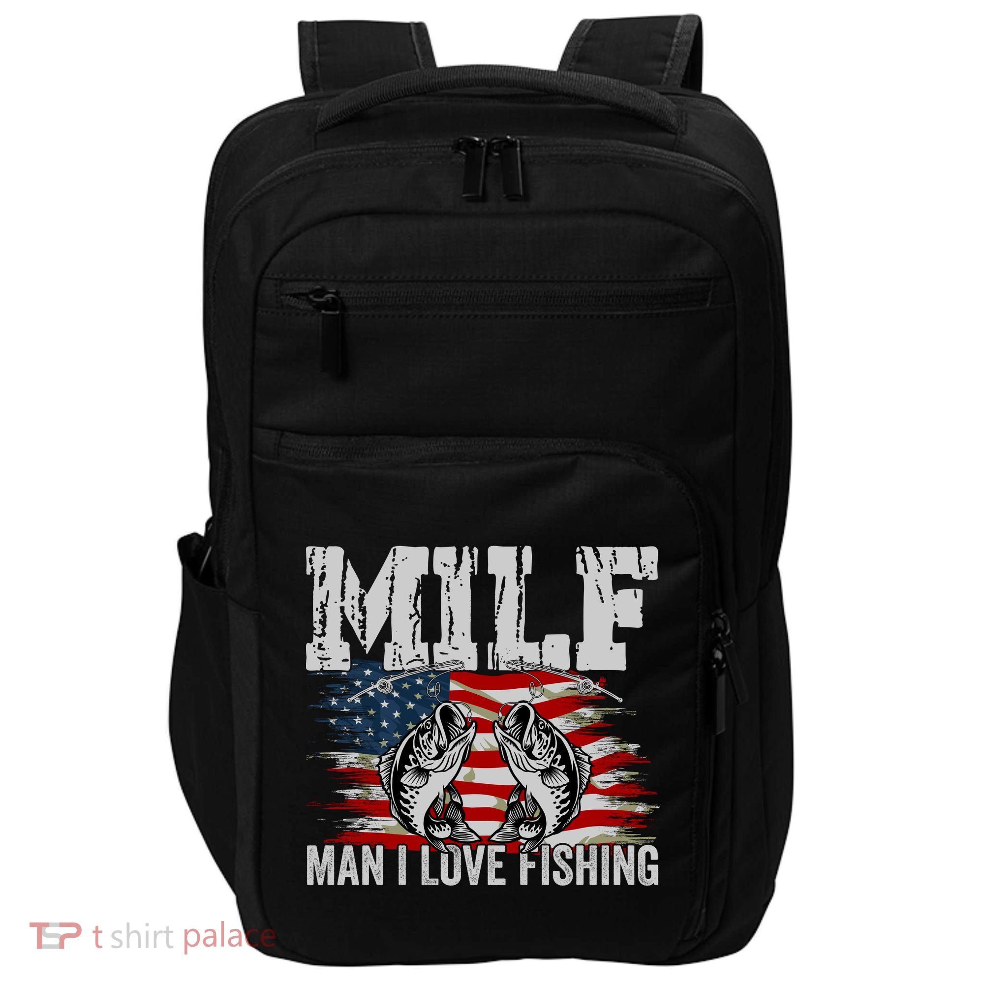 MILF Man I Love Fishing Impact Tech Backpack