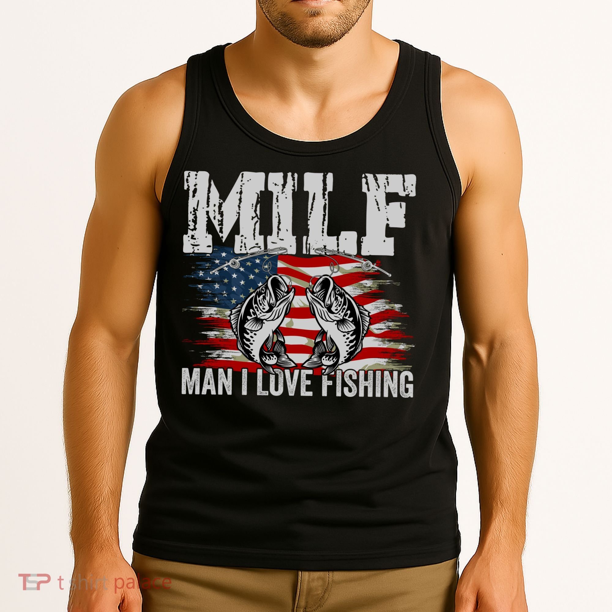 MILF Man I Love Fishing Tank Top