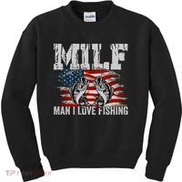 MILF Man I Love Fishing Kids Sweatshirt thumb 0