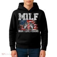 MILF Man I Love Fishing Kids Hoodie thumb 4