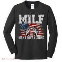 MILF Man I Love Fishing Kids Long Sleeve Shirt thumb 0