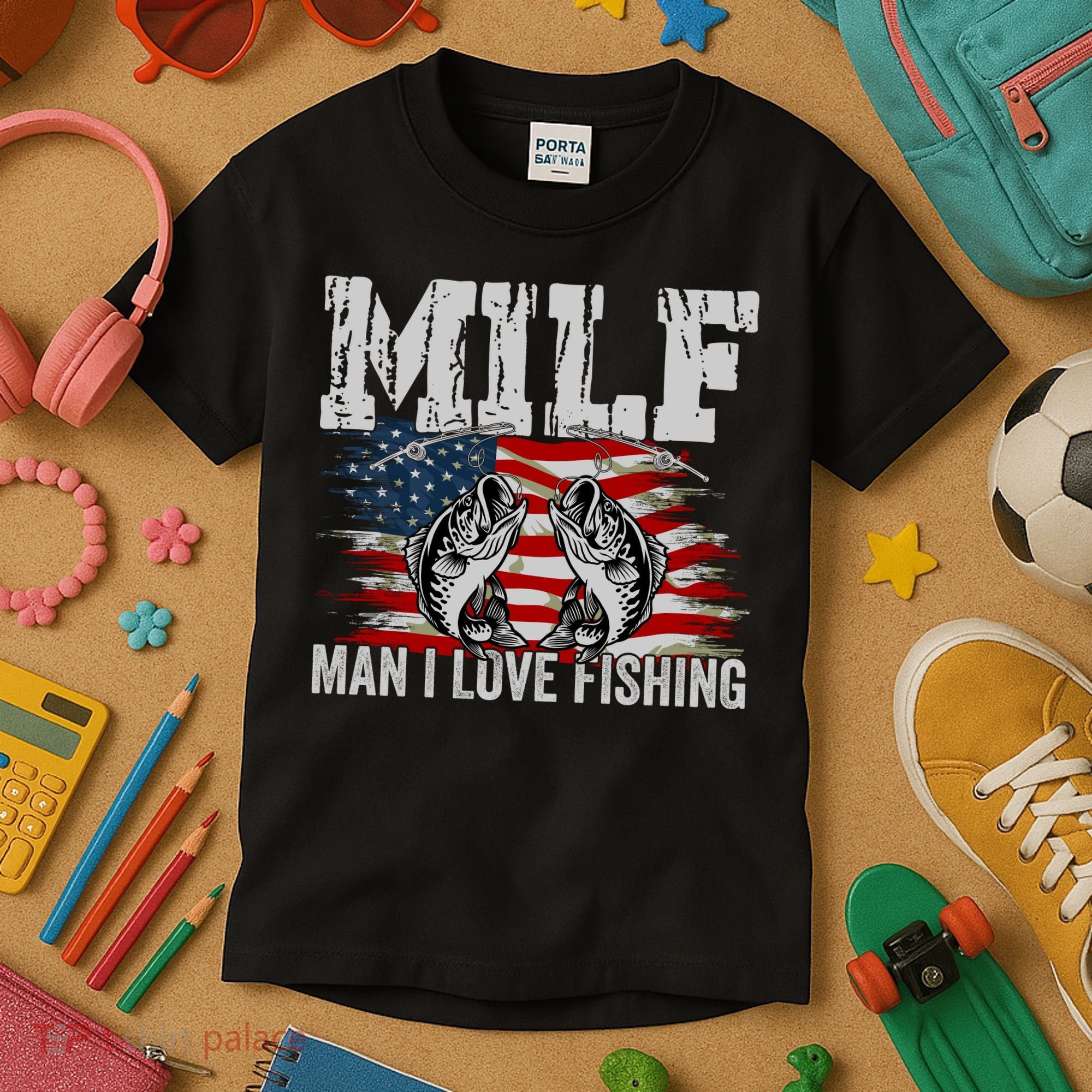 MILF Man I Love Fishing Kids T-Shirt