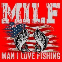 MILF Man I Love Fishing Santa Hat thumb 1