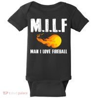 Man M I L F I Love F.I.R.E.B.Al.L Baby Bodysuit thumb 0