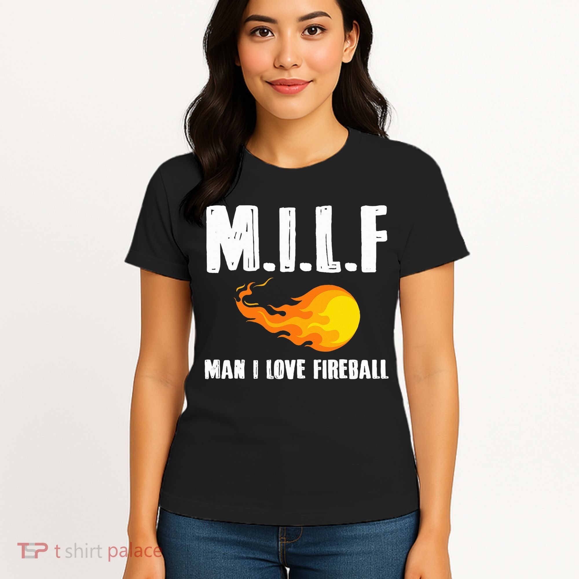 Man M I L F I Love F.I.R.E.B.Al.L Women's T-Shirt