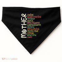 Mother Meaning I Love Mom USA-Made Doggie Bandana thumb 0