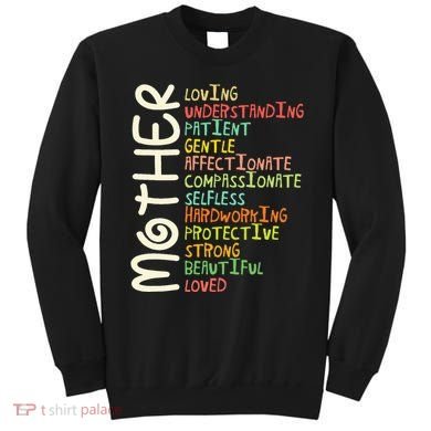 Mother Meaning I Love Mom Sweatshirt