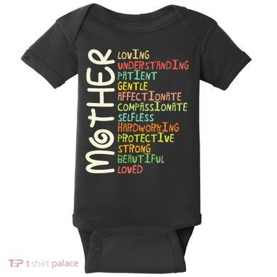 Mother Meaning I Love Mom Baby Bodysuit
