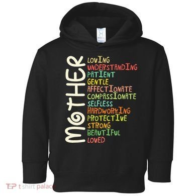 Mother Meaning I Love Mom Toddler Hoodie