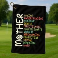 Mother Meaning I Love Mom Golf Towel thumb 1