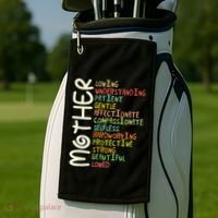 Mother Meaning I Love Mom Golf Towel thumb 2