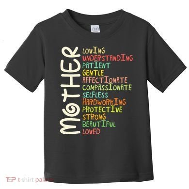 Mother Meaning I Love Mom Toddler T-Shirt