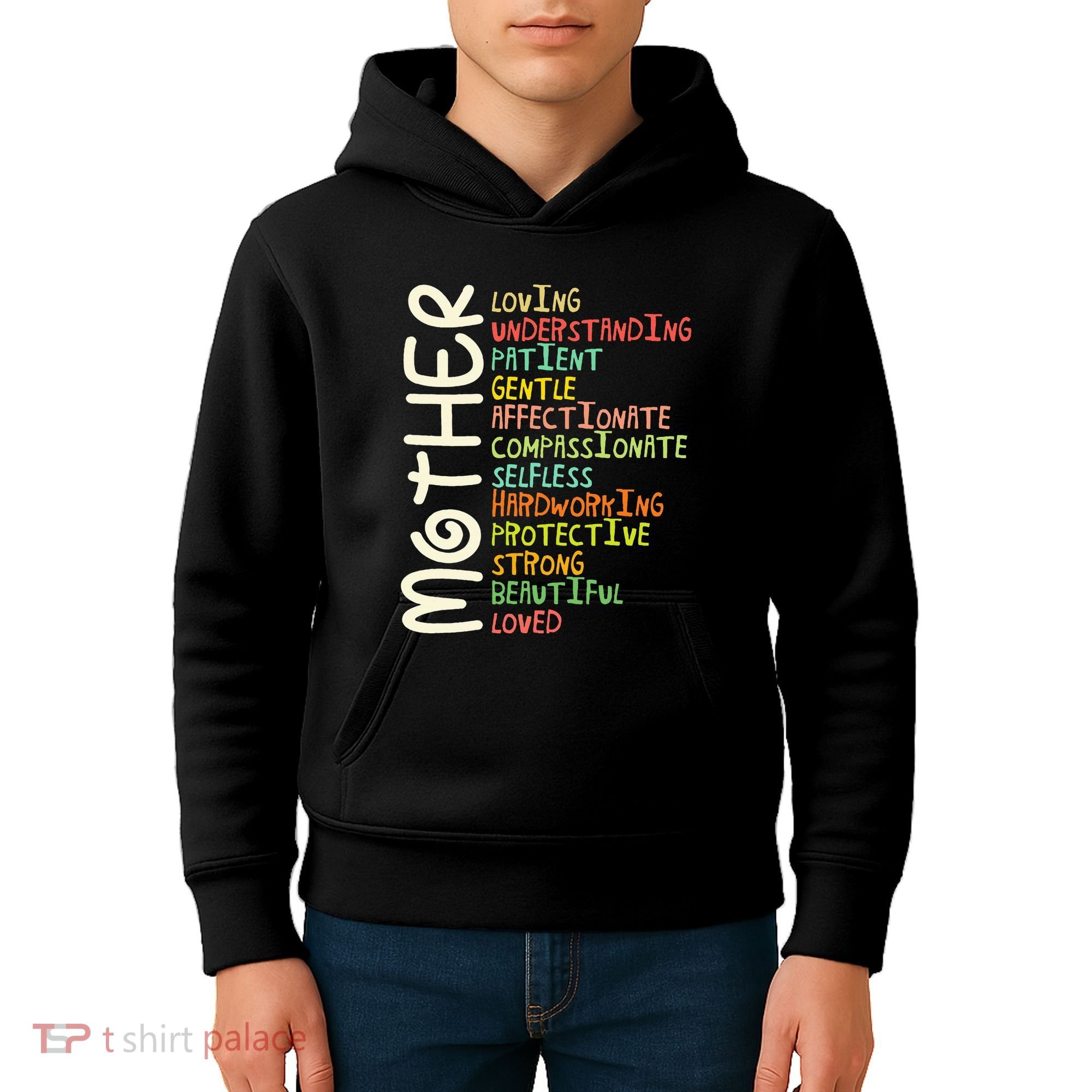 Mother Meaning I Love Mom Kids Hoodie