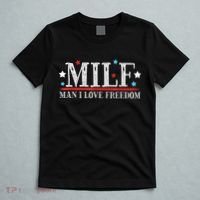 MILF Man I Love Freedom Funny Patriotic 4th Of July Funny T-Shirt thumb 5