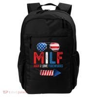 MILF Man I Love Fireworks Funny 4th Of July Gift Backpack thumb 0