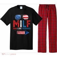 MILF Man I Love Fireworks Funny 4th Of July Gift Pajama Set thumb 0