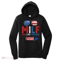 MILF Man I Love Fireworks Funny 4th Of July Gift Women's Hoodie thumb 0