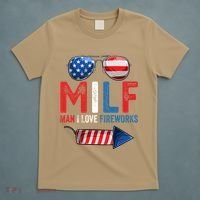 MILF Man I Love Fireworks Funny 4th Of July Gift T-Shirt thumb 5