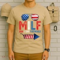 MILF Man I Love Fireworks Funny 4th Of July Gift T-Shirt thumb 6