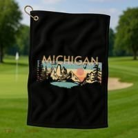Michigan Golf Towel thumb 1