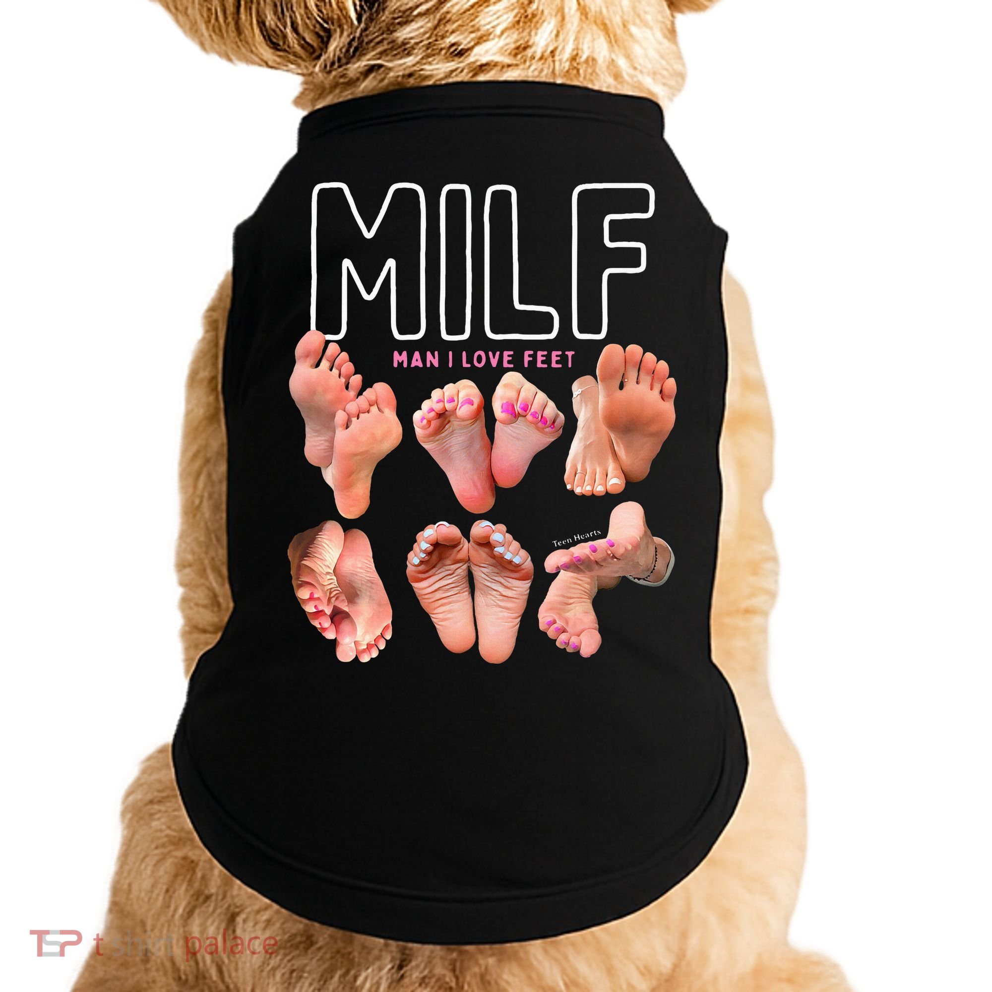 Milf Man I Love Feet Funny Graphic Sarcastic Doggie Tank