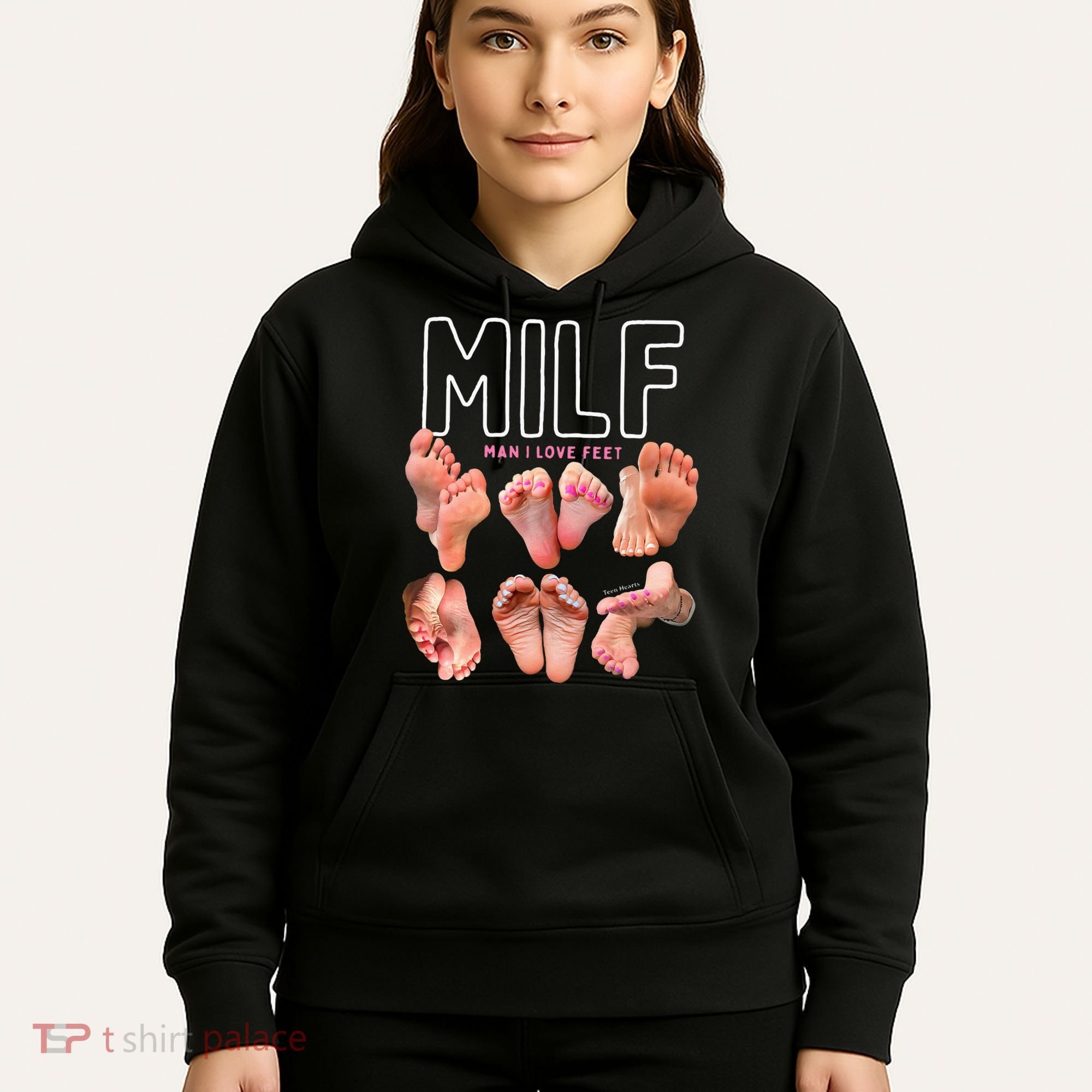 Milf Man I Love Feet Funny Graphic Sarcastic Hoodie